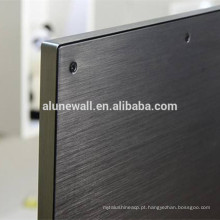 Painel composto plástico de alumínio escovado 3mm de Alunewall para a placa traseira da tevê